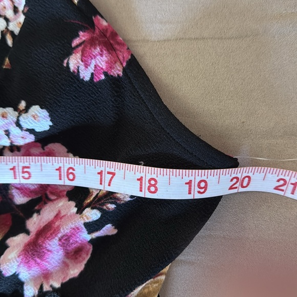 NO BOUNDARIES. NWT. Black/Pink Floral, Sleeveless Dress. Size 2X. Halter… - Picture 11 of 12